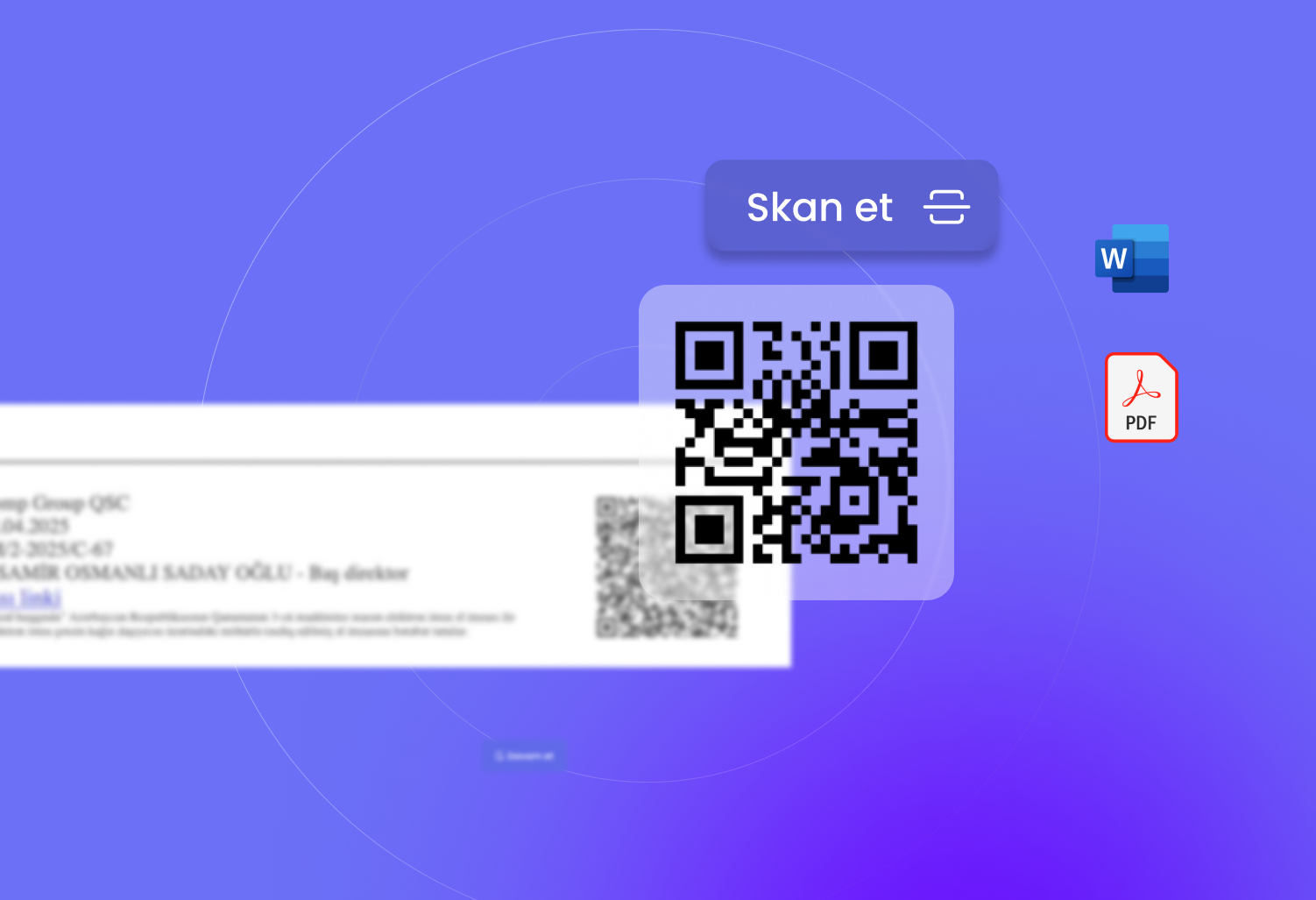 QR kod ilə sənədlərin tanınması